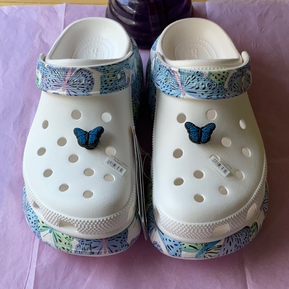 🦋 CROCS CRUSH BUTTERFLY CLOGS 🦋  NWT 🦋 - Picture 6 of 16